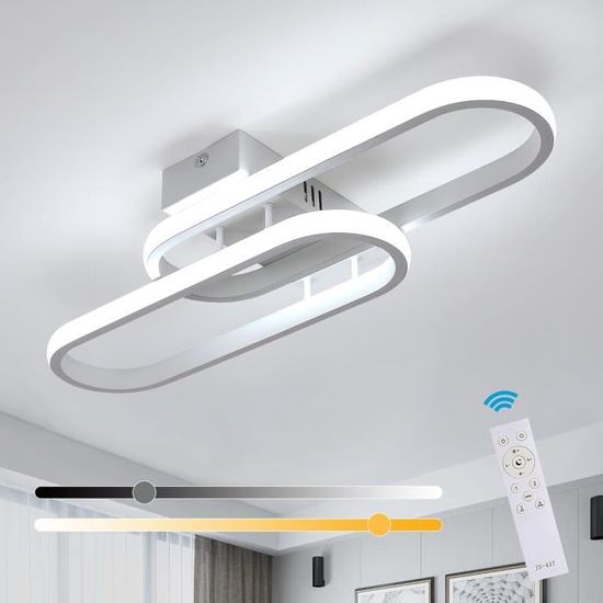 Plafonnier Led Cuisine EIDISUNY Plafonnier LED Moderne Noir, 3 Carrés Design Pour Chambre Salon Cuisine Couloir Entrée - 40W (Lumière Blanche Froide 6000K Plafonnier Salon Moderne