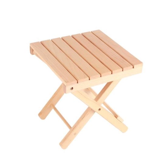 Tabouret Pliant En Bois De Teck 31,5 X 28,5 X 28 Cm - Tabouret Marchepied Fleur Portable, Idéal Jardin Et Intérieur