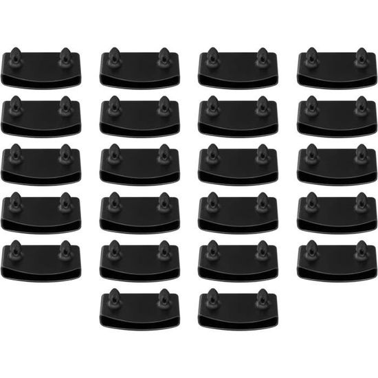 Lot De 36 Embouts Latte Sommier - 24 Supports Latéraux + 12 Centraux - Accessoires Lit Solides