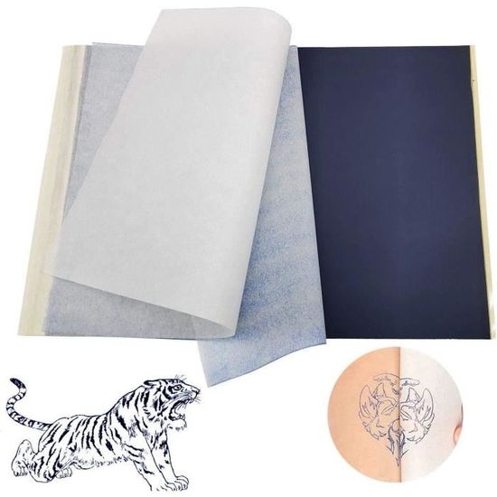 PEPAX – Papier Transfert Tatouage – 50 Feuilles A4 – Pour Pochoirs Thermiques – DIY Et Professionnels - 5