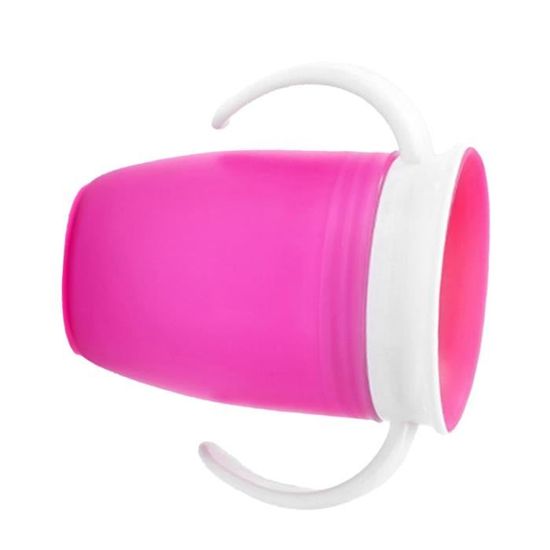 Gobelet D'apprentissage En Silicone Pour Bébé 6 Mois+ - Anti-fuite, Avec Paille Et Poignées, 200 Ml, Marron