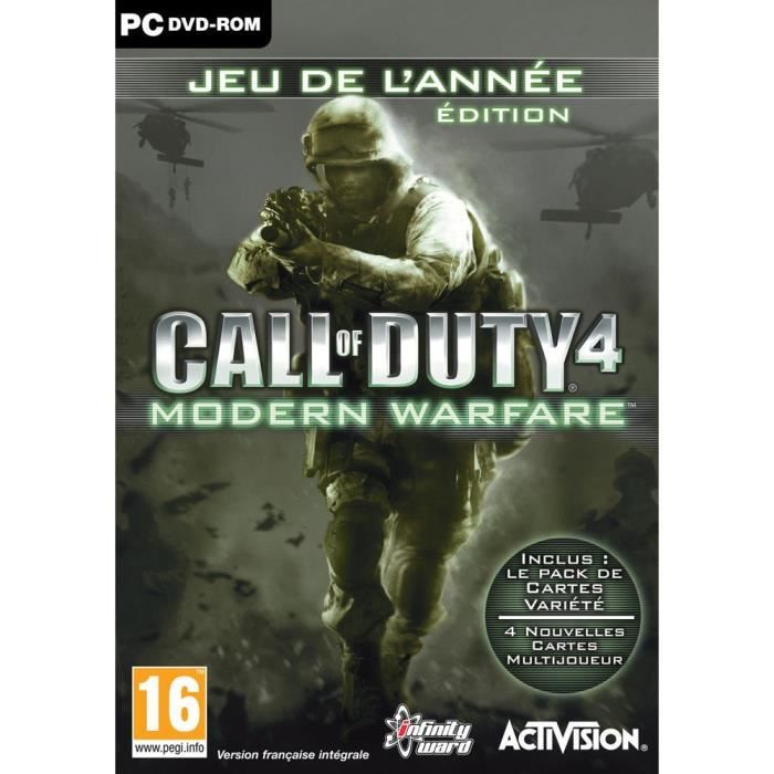 Call of Duty 4 Modern Warfare Game of The Year  Edition Jeu PC