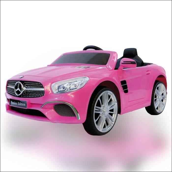 Mercedes SL400 batterie 12v Rose - Voiture électrique pour enfant avec batterie 12v et télécommande
