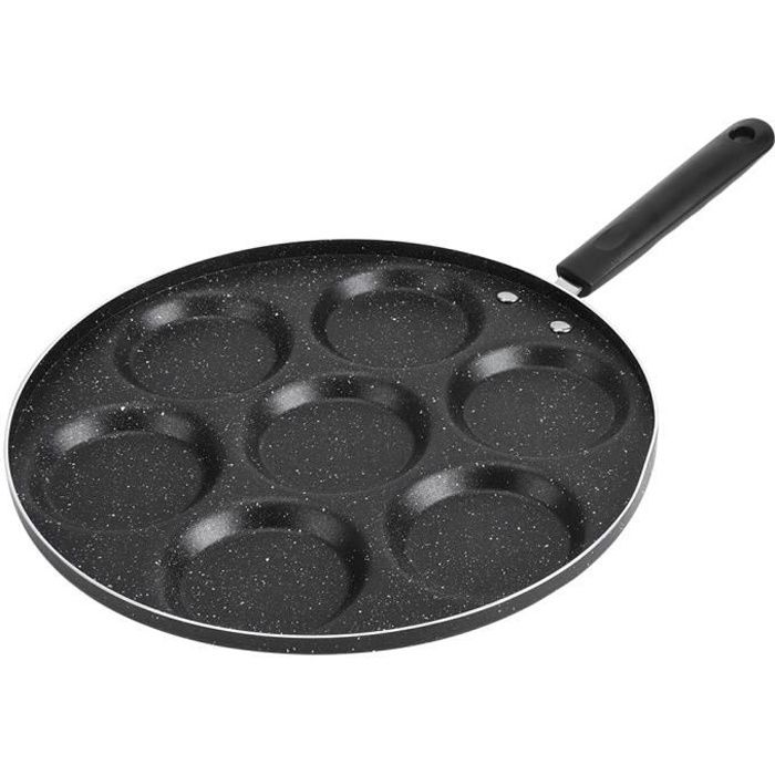 7 trous poêle à frire antiadhésive oeufs frits ustensile de cuisine -JIA