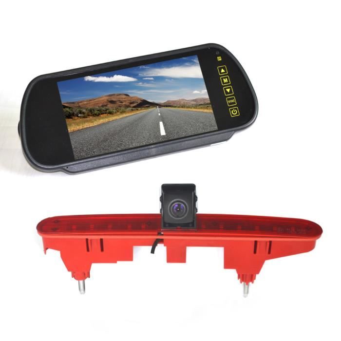 Caméra de recul de stationnement & moniteur de rétroviseur à clip de 7 pouces pour Citroen Berlingo Peugeot Partner (2008-2018)