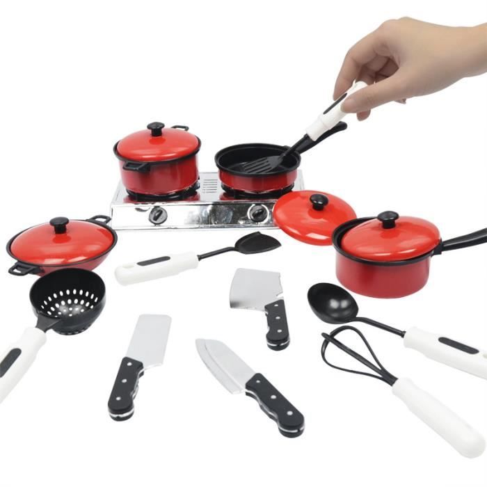 enfants jouer maison jeu accessoires cuisine ustensiles enfants jouets éducatifs jouets de cuisine 13 pcs / set