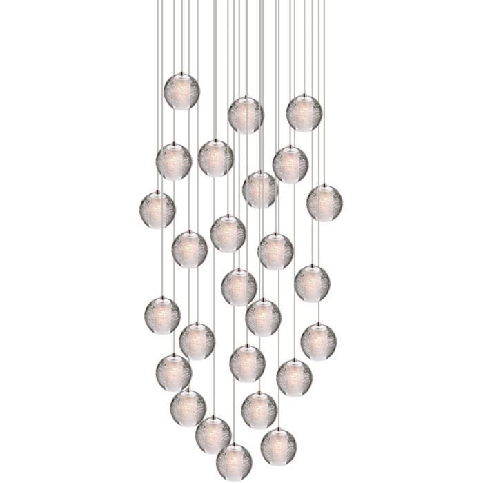 Suspensions LED Contemporaine Pendentif Lampe Hauteur Réglable Lustres adapté pour salon table à manger escalier chambre Plafon,717