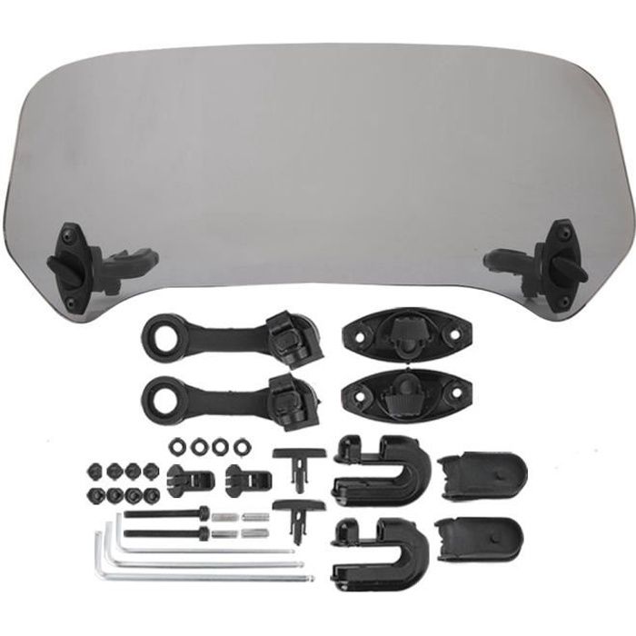 Déflecteur d'air de Spoiler de Pare-Brise de Moto Universelle Modifiée, Transparent HB016