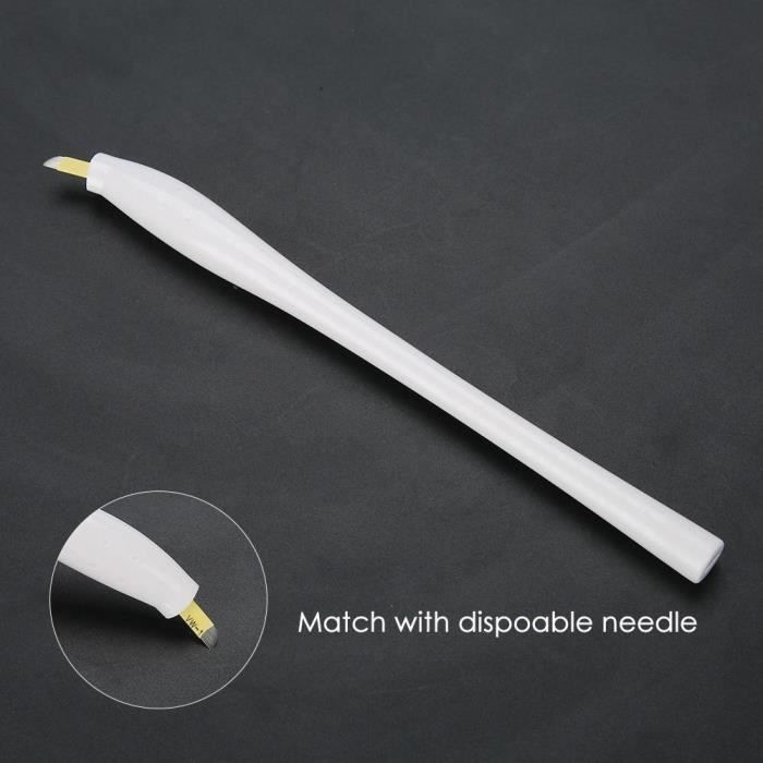 Atyhao Stylo jetable de tatouage de sourcil Outil de maquillage manuel jetable de stylo manuel de Microblading de sourcil de