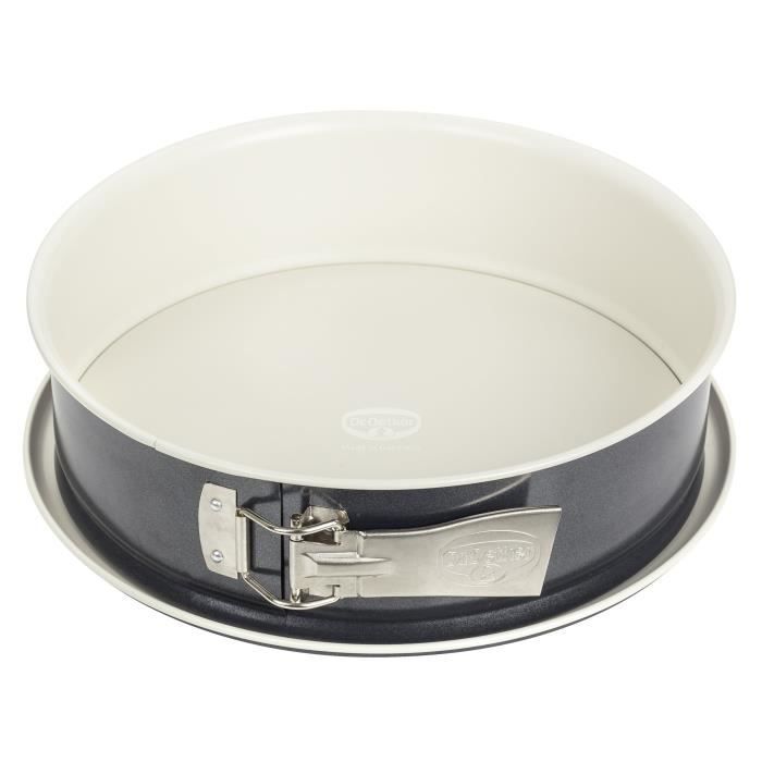Dr.Oetker 4852 Moule à manqué revêtement céramique 28cm Acier, Creme/Anthrazit,