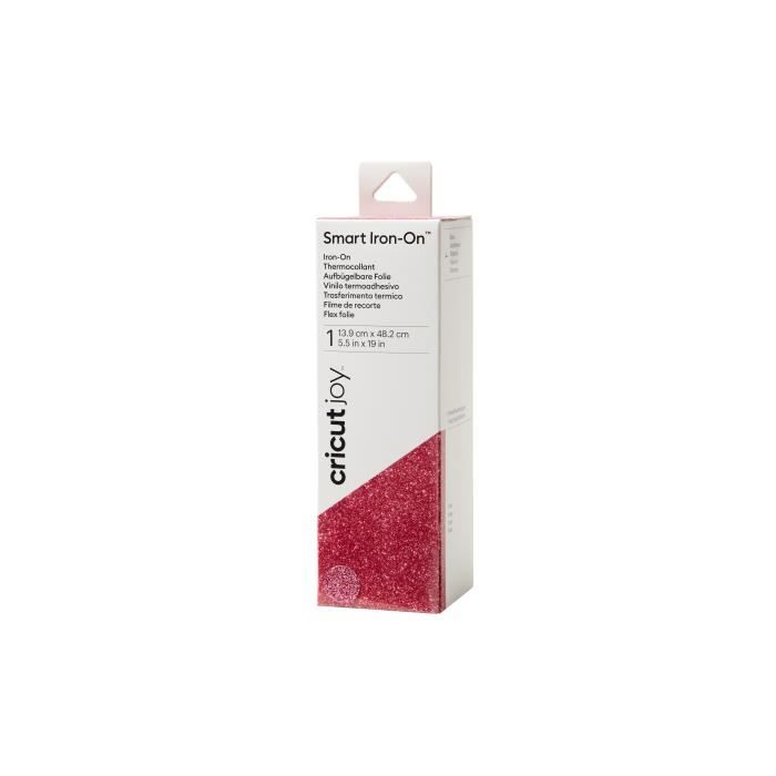 Cricut - Rouleau de thermocollant Smart Iron On Pailleté Doré - 13,9 x 48 cm