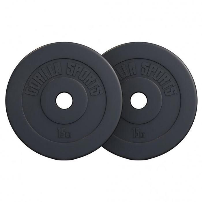 Paire de disques en plastique de 15 KG (2 x 15 KG) - 50-51 mm