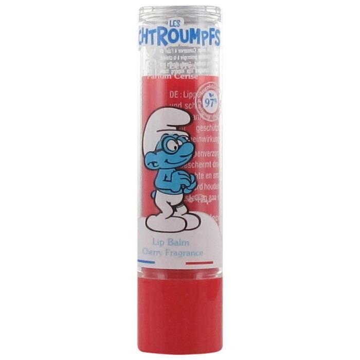 -Le Comptoir du Bain Stick Lèvres Grand Schtroumpf Cola 4 g (Parfum : Cerise)