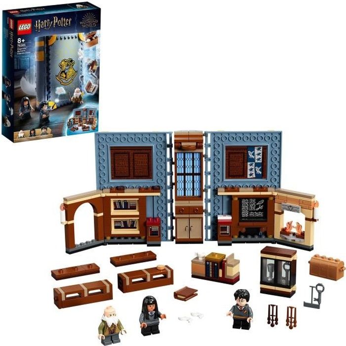 LEGO® Harry Potter™76385 Poudlard : Le cours de sortilèges, livre incluant les figurines de Harry Potter™ et du professeur Flitwick