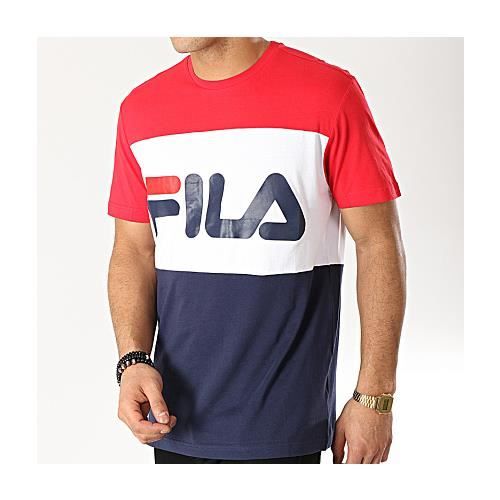 T-shirt Fila Day 681244 G06 Bleu Marine, Blanc, Rouge.