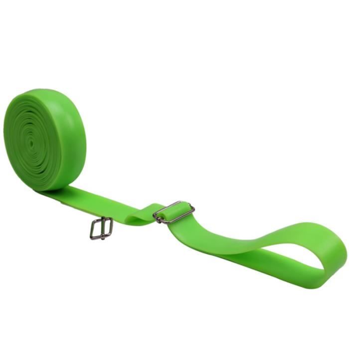 1 pc bande d'entraînement sangle de tension de force physique élastique de traction avec 2 boucles pour l'exercice de remise en