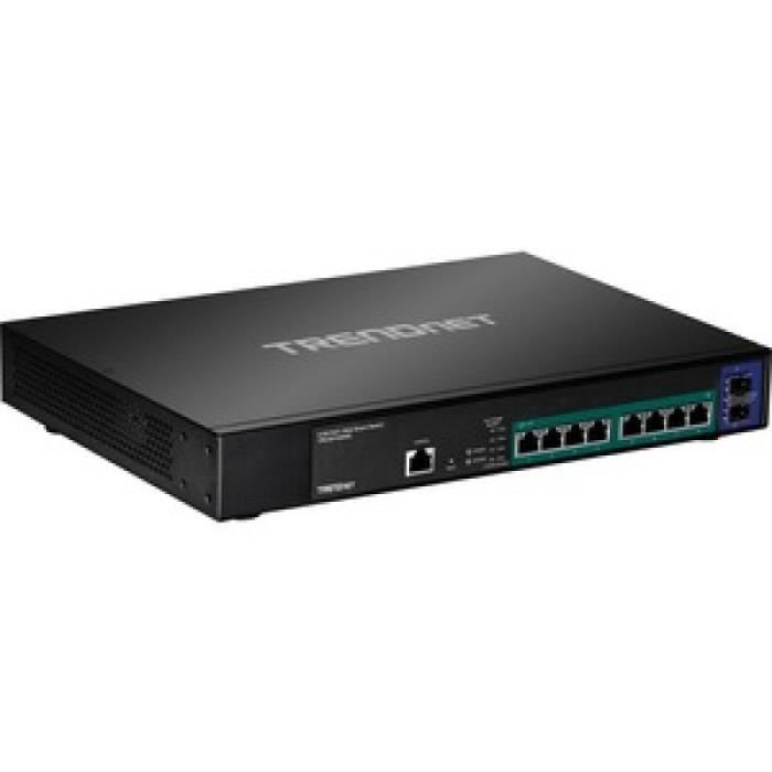 10-PORT 2.5GBASE-T POE+ SWITCH WEB SMART W/ 2 X 10G SFP+ SLOTS 0,000000 Noir