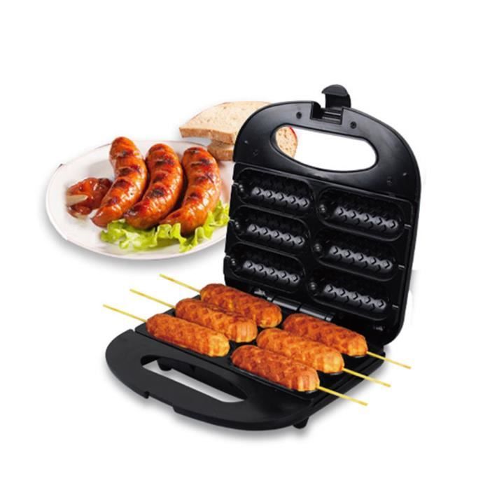 Machine à Gaufres Saucisse Électrique Automatique Machine à Pain Sandwich - Cuisson Grill Saucisse - Hot Dog Maker 750W VINTEKY®