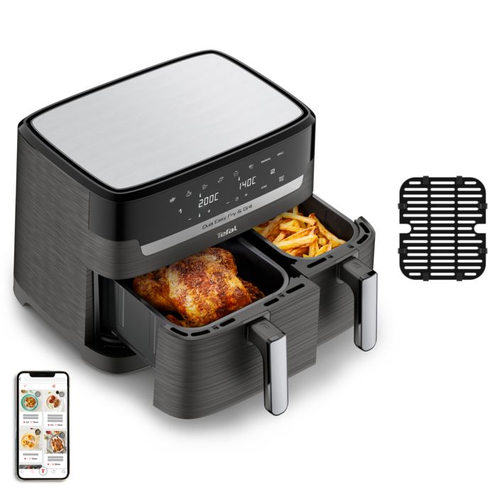 Friteuse EY905B10 Dual Easy Fry & Grill Air fryer 8.3 / 2.2kg - vue 2