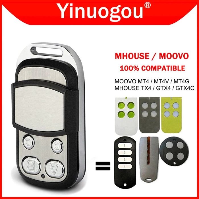 Telecomando NICE MOOVO MT4V Per Cancelli E Porte Garage - Controllo 4 Funzioni, 433.92 MHz - Foto 11