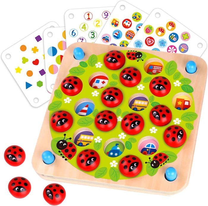 Jouet Balle Flottante Électrique Coccinelle - Suspension Air, Lumières, Sons, Vibrations - Pour Enfants, Sensoriel, Cadeau Éducatif - 9.5x8.5x7 Cm - 11