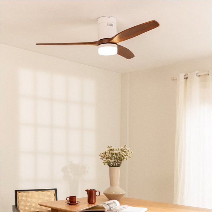 Ventilateur de plafond - Create - Avec lumière - Silencieux - Fonction été/hiver - Ø132cm - Create