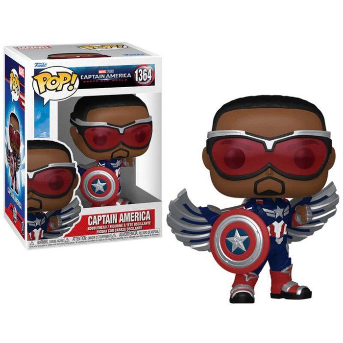 Funko Pop! Marvel Split - Captain America Steve Rogers, Figura Vinile 9,5 Cm
