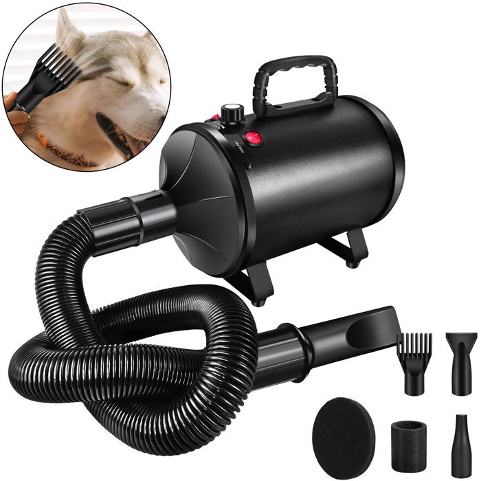 Comparer les prix de Sèche-Poils pour Chien, Pulseur Chien, Température et Vitesse du Vent RéglablesToilettage, Sèche-Cheveux pour Animaux Domestiques