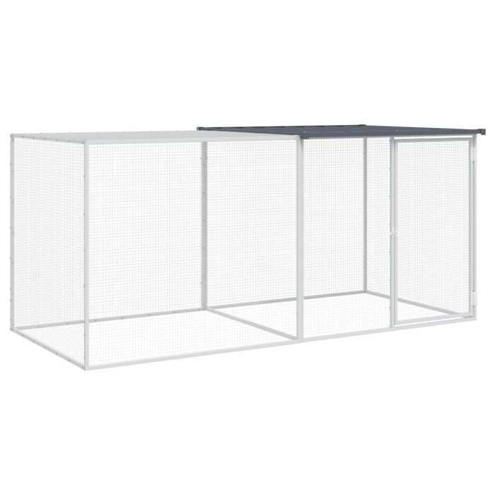 Comparer les prix de Meilleures Poulailler-Clapier-Cage avec toit - anthracite 203x98x90 cm - acier galvanisé SSD9547918