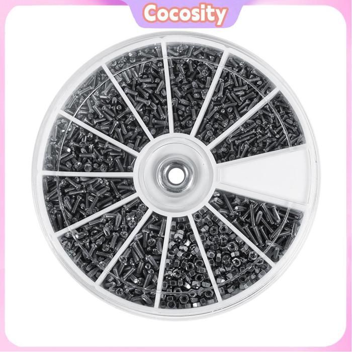 Kit dassortiment à petites vis 600pcs M1 M1.2 M1.4 M1.6 Montres ACCESSOIRES DE TOL DE RÉPARATION DE GREURE Kit dassortiment à petites vis 600pcs M1 M1.2 M1.4 M1.6 Montres ACCESSOIRES DE TOL DE RÉPARATION DE GREURE