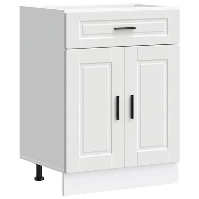 (SOLDE dété)Armoire de cuisine/Colonne de cuisine - Pieds réglable - blanc bois dingénierie Aspect élégant*9372