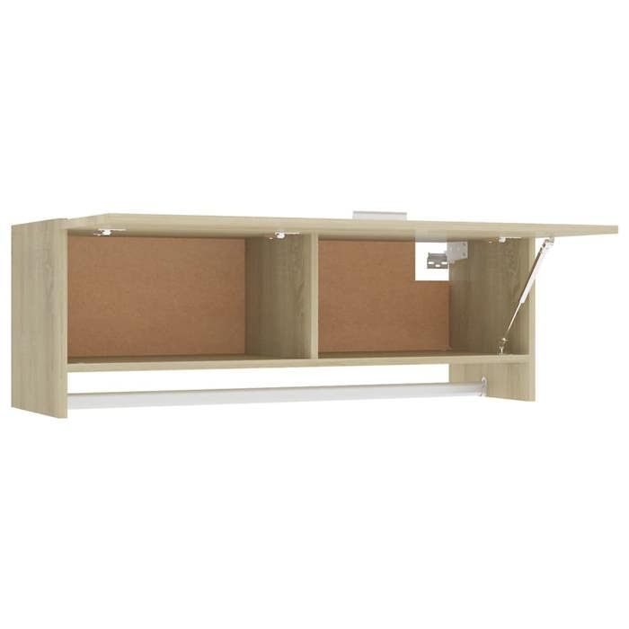 Promotion mai * Garde-robe - Armoire de chambre - Porte-vetement - chêne sonoma 100x325x35 cm EU10563808236