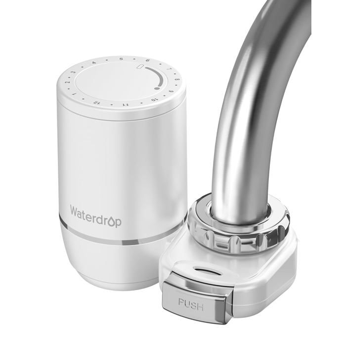 Purificateur D'eau Frizzlife 10 Tasses - Filtre 5 étapes, Rappel électronique, Vitesse Réglable, Réduction Chlore/métaux/mauvais Goût - 12