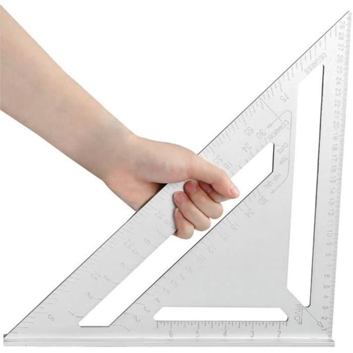 Équerre de Charpentier Argent en Alliage dAluminium Équerre Triangle ...
