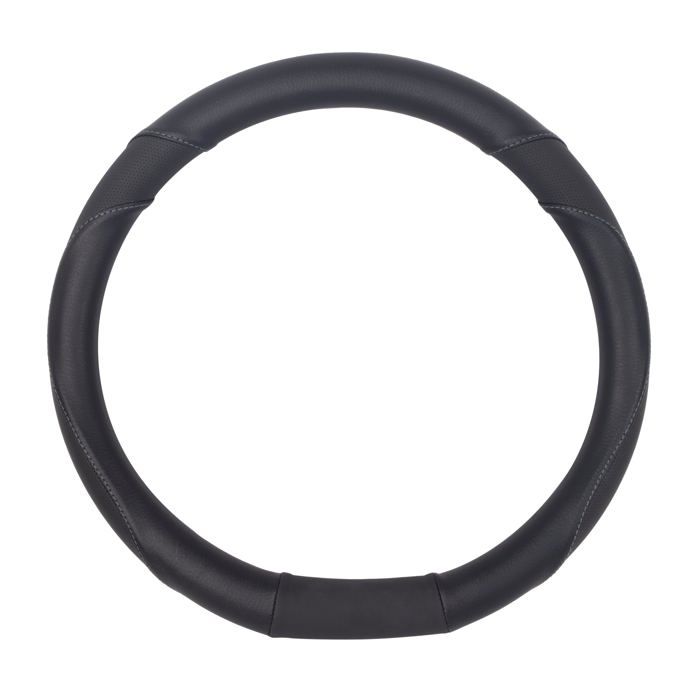 COUVRE VOLANT NOIR AVEC MEPLAT ADAPTABLE POUR PEUGEOT 208/ 308 II