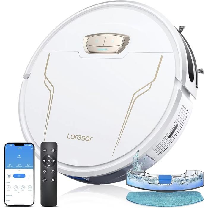 Robot Vacuum 4000Pa Suction with App Remote and Voice Control with Gyroscope Navigation Smart Sweeping Robot for Home Cleaning - Evol 3s
