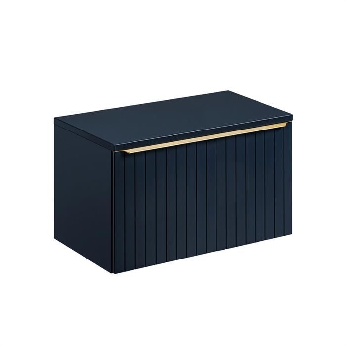 Meuble Vasque - OTITEC - Bold Deep Blue - 60 cm - MDF/PVC - Bleu Indigo