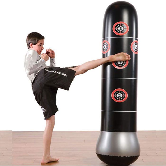Sac de Frappe de Boxe 175 cm sur Pied pour Homme, Parfait pour l'entraînement en MMA, Muay Thaï Sac de Frappe de Boxe 175 cm sur Pied pour Homme, Parfait pour l'entraînement en MMA, Muay Thaï