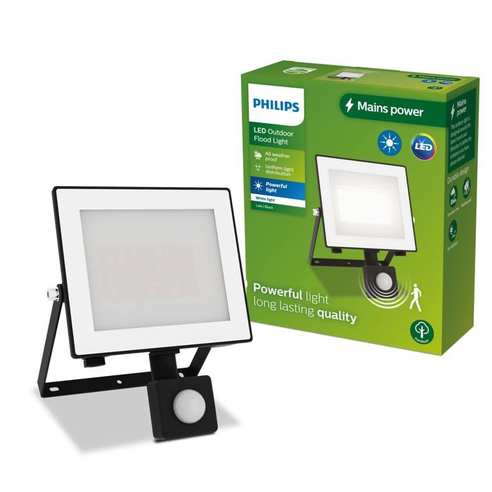 Philips Lois Projecteur Extérieur avec Capteur 3000 K
