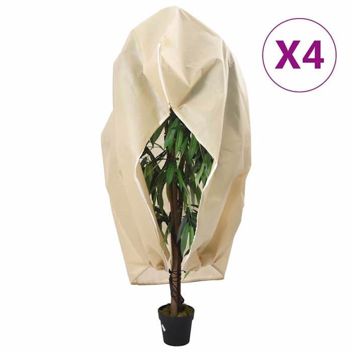 Housse de protection pour plantes - vidaXL - Fermeture éclair - Cordon de serrage - 3 93x3 m - Beige - Tissu non tissé Housse de protection pour plantes - vidaXL - Fermeture éclair - Cordon de serrage - 3 93x3 m - Beige - Tissu non tissé