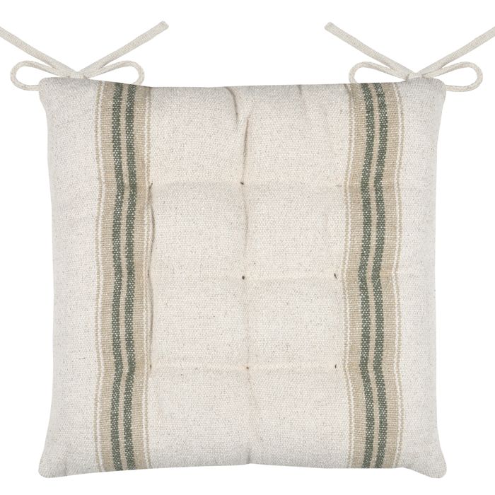 Galette de chaise - - Effet tapissier dantan Vert 40x40 cm Galette de chaise - - Effet tapissier dantan Vert 40x40 cm