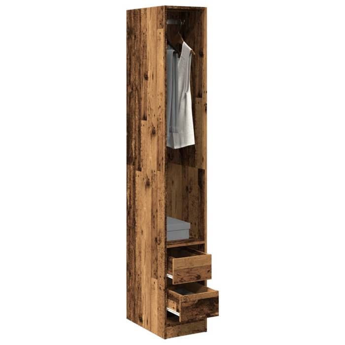Seasonal SaleSuport vêtements 1 PC - SWEETY - Garde-robe moderne - vieux bois 30x50x200cm - bois dingénierie975053 Seasonal SaleSuport vêtements 1 PC - SWEETY - Garde-robe moderne - vieux bois 30x50x200cm - bois dingénierie975053