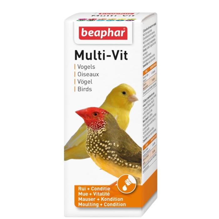 Meilleurs prix pour Beaphar – Multi-VIT vitamines pour Oiseau – Contient 11 vitamines – 50 ML
