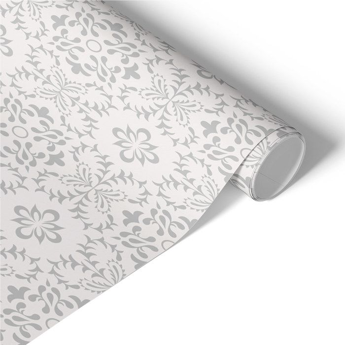 MESOAR Papier Peint Floral 3D Blanc – Bordure Mural Adhésive 10 Cm X 5 M – Décor Salon