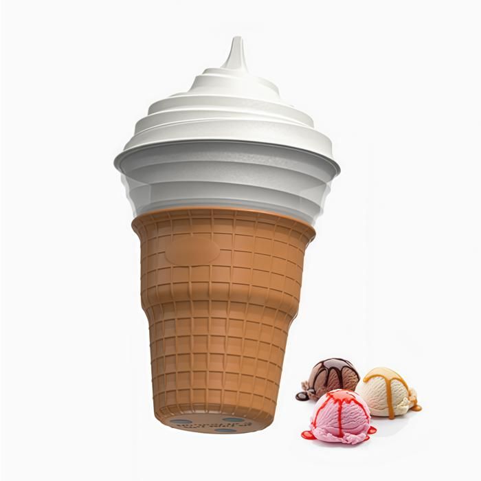 Machine à glace 450ml 27x15x15cm Mini sorbetière entièrement automatique à faire soi-même sorbetière aux fruits mini yaourtière
