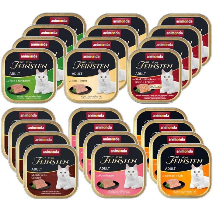 ANIMONDA Vom Feinsten Classic pâtée pour chat mélange de saveurs 24 x 100 g