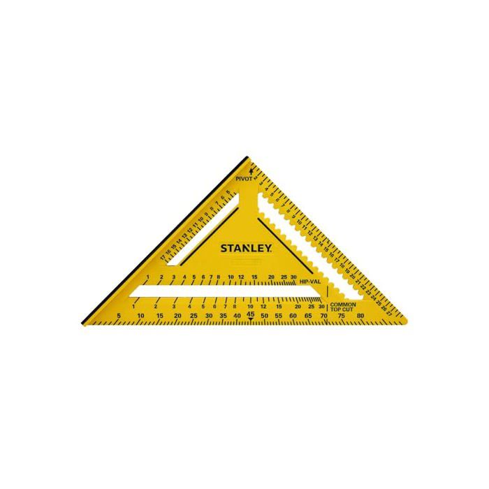 Équerre STANLEY Quicksquare 300 mm Bicolore ABS résistant Repères gravés laser