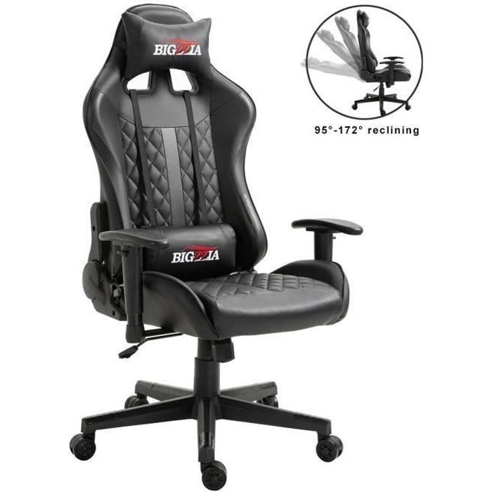 Chaise Gamer Fauteuil Gamer Chaise Siège de Bureau Réglable