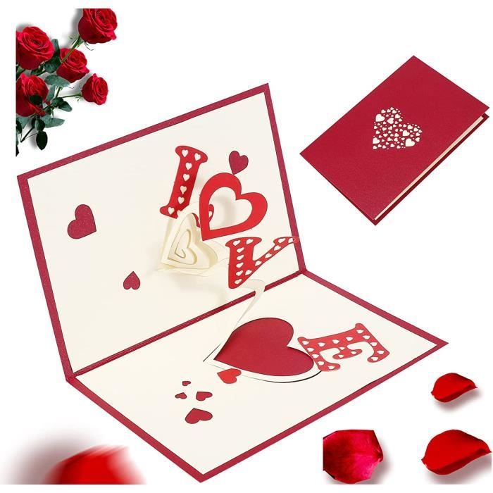 Fete Des Meres Cadeau Carte Pour Femme Maman Carte Anniversaire Pour Femme Filles Carte De Voeux Inscriptible Love 3d 714 Cdiscount Beaux Arts Et Loisirs Creatifs