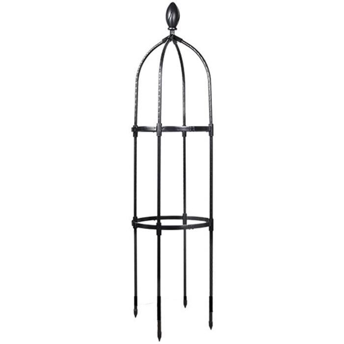 Arche à Rosiers En Fer Noir - Support Plantes Grimpantes, Déco Jardin Romantique - 226 Cm Hauteur